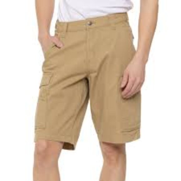 Carhartt Rugged Flex Relaxed Fit Canvas Cargo Shorts Mens 38 Stretch Khaki - Picture 6 of 6